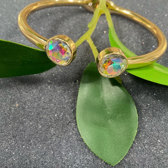 I.N.C. Gold-Tone 2-Pc. Set Color Stone Cuff Bracelets. - Picture 4 of 4